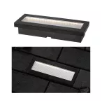 PAULMANN Oprawa wpuszczana DOMENIC LED solar 8lm 20x8cm 3000K IP67 czarny / tworzywo sztuczne