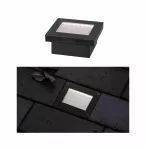 Oprawa wpuszczana DOMENIC LED solar 8lm 8x8cm 3000K IP67 czarny / tworzywo sztuczne