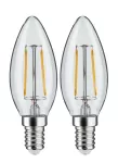 PAULMANN LED Fil 2szt świece 250lm E14 2700K Prze 2W 230V