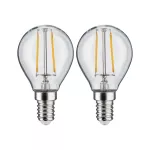 PAULMANN LED Fil 2szt kropla 250lm E14 2700K Prze 2W 230V