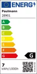 PAULMANN Źródło światła LED QPAR111 DIM 6,5W 24st. GU10 425lm 2700K 230V srebrny / szkło