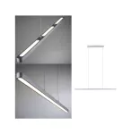 PAULMANN Lampa wisząca LENTO LED DIM 42W 1800lm 2700K 230V chrom matowy / aluminium
