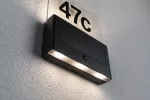PAULMANN Oprawa elewacyjna NEDA LED numer domu 3000K 27lm + czujnik zmierzchu IP44 antracyt