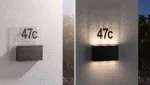 PAULMANN Oprawa elewacyjna NEDA LED numer domu 3000K 27lm + czujnik zmierzchu IP44 antracyt