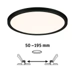 PAULMANN Plafoniera VariFit AREO LED DIM 16W 1500lm 2000-4000K okrągła 230mm IP44 230V czarny matowy / tworzywo sztuczne