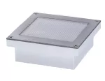 PAULMANN Oprawa dogruntowa BRICK LED 3000K 25lm z czujnikime zmierzchu 100x100mm IP68 230V aluminium