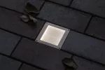 PAULMANN Oprawa dogruntowa BRICK LED 3000K 25lm z czujnikime zmierzchu 100x100mm IP68 230V aluminium