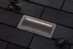 PAULMANN Oprawa dogruntowa BRICK LED 1.6W 50lm 3000K IP68 z czujnikiem ruchu 200x100 230V aluminium / stal nierdzewna