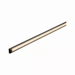 PAULMANN Base profil z czarnym dyfuzorem 1m Czarny Aluminium/ Tworzywo sztuczne
