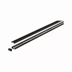 PAULMANN Base profil z czarnym dyfuzorem 1m Czarny Aluminium/ Tworzywo sztuczne