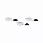 PAULMANN Zestaw opraw wbudowanych ruchome LED 3x6W 3000K 230V Biały-mat/Tworzywo sztuczne