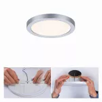 PAULMANN Plafoniera VariFit AREO LED 6.5W 550lm 3000K okrągla 118mm IP44 230V chrom matowy / tworzywo sztuczne