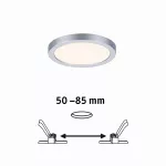 PAULMANN Plafoniera VariFit AREO LED 6.5W 550lm 3000K okrągla 118mm IP44 230V chrom matowy / tworzywo sztuczne
