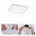 PAULMANN Plafoniera VariFit AREO LED 13W 1200lm 3000K okrągła 175mm IP44 230V satynowy nikiel / tworzywo sztuczne