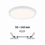 PAULMANN Plafoniera VariFit AREO LED 13W 1200lm 3000K okrągła 175mm IP44 230V satynowy nikiel / tworzywo sztuczne