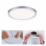 PAULMANN Plafoniera VariFit AREO LED 13W 1200lm 4000K okrągła 175mm IP44 230V chrom matowy / tworzywo sztuczne