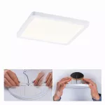 PAULMANN Plafoniera VariFit AREO LED 13W 1200lm 3000K 175x175mm IP44 230V biały matowy / tworzywo sztuczne