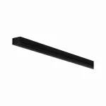 PAULMANN Square profil z czarnym dyfuzorem 2m Czarny Aluminium/ Tworzywo sztuczne