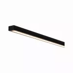 PAULMANN Square profil z czarnym dyfuzorem 2m Czarny Aluminium/ Tworzywo sztuczne