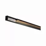 PAULMANN Square profil z czarnym dyfuzorem 2m Czarny Aluminium/ Tworzywo sztuczne