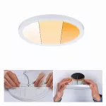 PAULMANN Plafoniera VariFit AREO LED DIM 13W 1200lm 2000-4000K okrągła 175mm IP44 230V biały matowy / tworzywo sztuczne