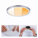 PAULMANN Plafoniera VariFit AREO LED DIM 13W 1200lm 2000-4000K okrągła 175mm IP44 230V chrom matowy / tworzywo sztuczne