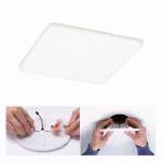 PAULMANN Veluna VariFit Panel LED IP44 17,5W 4000K 3-st ściemniane 185x185mm Tworzywo sztuczne