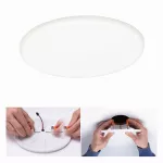 PAULMANN Veluna VariFit Panel LED IP44 17,5W 4000K 3-st ściemniane 185mm Tworzywo sztuczne