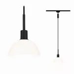 PAULMANN URail Sarrasani max. 20W E14 Czarny/Opal szkło