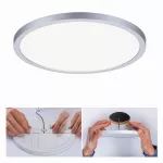 PAULMANN Plafoniera VariFit AREO LED DIM 16W 1400lm 4000K okragła 230mm IP44 230V chrom matowy / tworzywo sztuczne