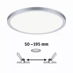 PAULMANN Plafoniera VariFit AREO LED DIM 16W 1400lm 4000K okragła 230mm IP44 230V chrom matowy / tworzywo sztuczne