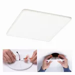 PAULMANN Veluna VariFit Panel LED IP44 22W 4000K 3-st ściemniane 215x215mm Tworzywo sztuczne