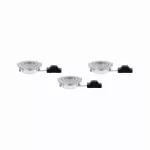 PAULMANN Zestaw opraw wbudowanych ruchome LED 3x6W 3000K 230V Chrom-mat/Tworzywo sztuczne