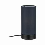 PAULMANN Pia lampka stołowa max.1x25W E14 Czarny-mat/ Szary 230V