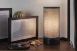 PAULMANN Pia lampka stołowa max.1x25W E14 Czarny-mat/ Szary 230V