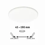PAULMANN Veluna VariFit Panel LED IP44 22W 4000K 3-st ściemniane 215mm Tworzywo sztuczne