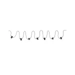 PAULMANN Łańcuch świetlny Plug & Shine 6.8m 7x0.2W 3000K IP44 24V biały