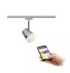 PAULMANN URail ZB reflektor Cone RGBW 1x5,5W Chrom mat GU10 230V metal/tworzywo