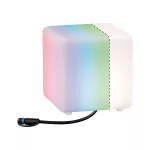 PAULMANN Oprawa ogrodowa Plug & Shine CUBE SH Zigbee IP67 200x200 3000K 185lm 24V biały