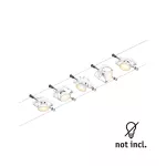 PAULMANN System linkowy zestaw Mac II max 5x10W GU5,3 12V DC 2 x 5 metrów biały mat/chrom