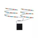 PAULMANN Mobil Stripe 2x80cm RGB 1,2W 9V 4xAA Biały Metal/Tworzywo sztuczne