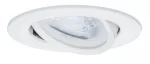 PAULMANN Oprawa do wbudowania NOVA COIN LED DIM wychylna GU10 max.35W 84mm 230V biały mat