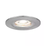 PAULMANN Oprawa do wbudowania NOVA COIN LED Mini stała 4W 310lm 65mm 2700K IP44 230V szczotkowane żelazo