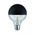 PAULMANN Źródło światła LED G95 zwierciadło 6W 230V 520lm E27 2700K Czarny Mat ściemniany