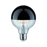 PAULMANN Źródło światła LED G95 zwierciadło 6W 230V 520lm E27 2700K Czarny Chrom ściemniany