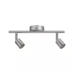 PAULMANN Oprawa ścienno-sufitowa CAROLINA GU10 max. 2x10W 230V nikiel mat / metal