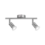 PAULMANN Oprawa ścienno-sufitowa CAROLINA GU10 max. 2x10W 230V nikiel mat / metal