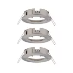 PAULMANN Choose 3szt. Oprawka stała max. 3x10W 230V 51mm Żelazo Szczotkowane Aluminium