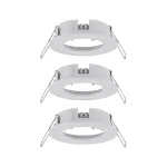 PAULMANN Choose 3szt. Oprawka stała max. 3x10W 230V 51mm Biały Mat Aluminium