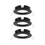 PAULMANN Choose 3szt. Oprawka stała max. 3x10W 230V 51mm Czarny Mat Aluminium